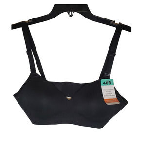 Black Warners bra size 40B NWT